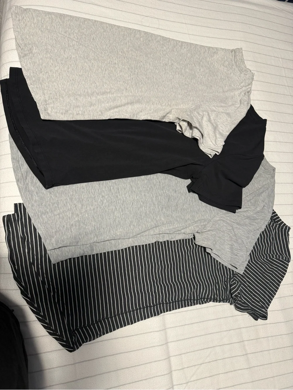lululemon athletica Short Sleeve Tees in Black and Gray